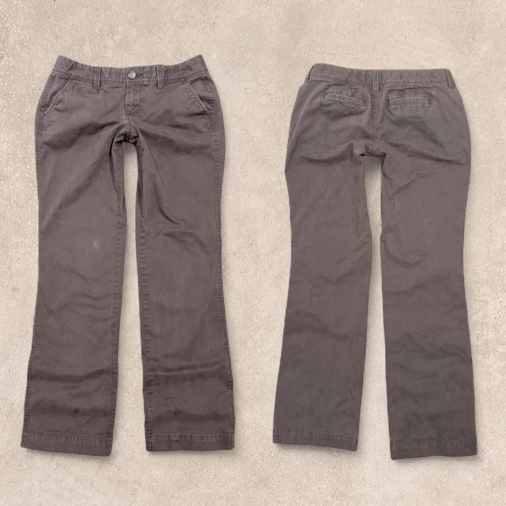 Vintage Y2K Old Navy brown low rise perfect bootcut khakis 0 Petite
